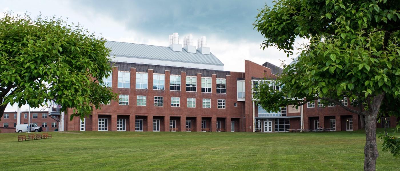 The exterior of the Alfond Center for Health Sciences