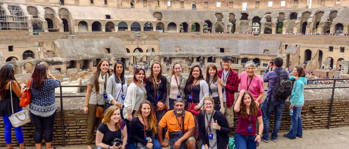 UNE Students in Greece and taly 2016